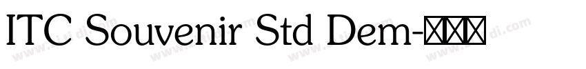 ITC Souvenir Std Dem字体转换